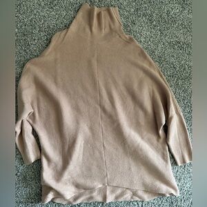 Women's Taupe Turtleneck Sweater